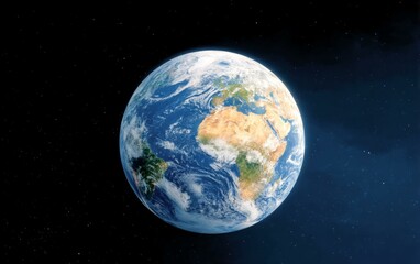 Obraz premium Earth from Space Detailed View