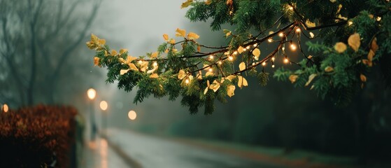 Rainy Season Christmas Tree Lights
