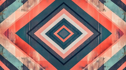 Abstract Geometric Coral Design.