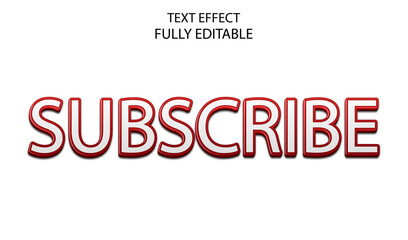 subscribe 3d text