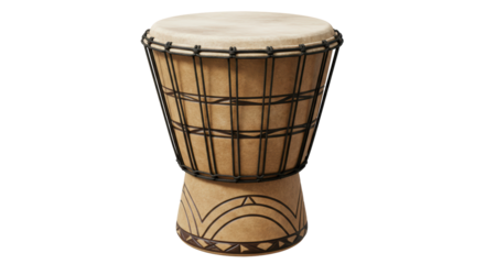 Isolated African Drum