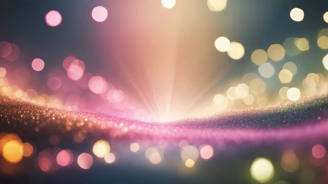 Bokeh background, simple grainy noise, rough texture, abstract atmosphere, glowing light and bright backdrop, design, color gradient