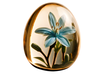 Blue flower isolated on white background PNG