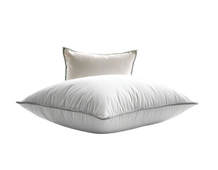 [Transparent Background PNG]White Rectangular Pillow with Decorative Trim
