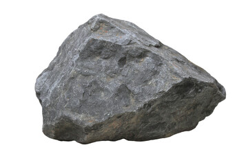 [Transparent Background PNG]Rough Gray Stone Rock Isolated on White Background