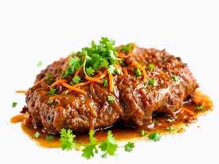 Grilled Beef Barbacoa on Transparent Background for Design