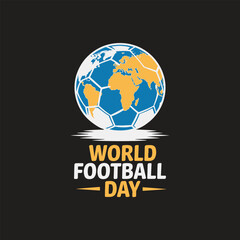 Illustration of a soccer the ball for world football day celebration event design art uniting cultures through passion, teamwork, and sport.