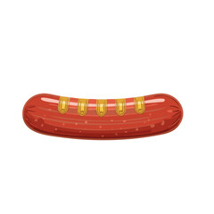 hot dog on white background