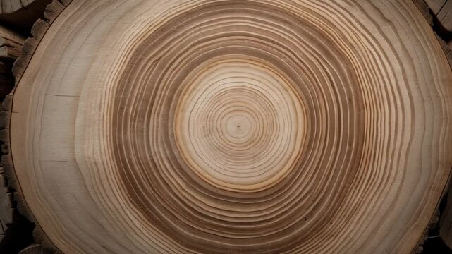 Cross section of a tree slice