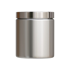 tin can on white background 3d rendering
