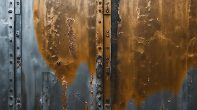 Background in gray metallic color showcasing an old metal texture of aluminum or titanium