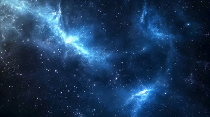 Fototapeta premium Cosmic Nebula in Deep Space with Sparkling Star Background