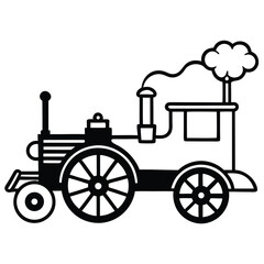 Fototapeta premium retro train vector