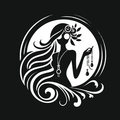 Luxury Girl Black Logo