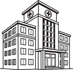 Sketch of hospital