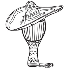 Join the Cinco De Mayo Fiesta held on 5 May with Sombrero, flowers and Mexican pattern typography