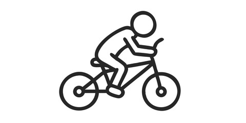 Obraz premium Little Boy Riding Bicycle Illustration, Kid Cycling Outdoor Fun, Childhood Adventure Art