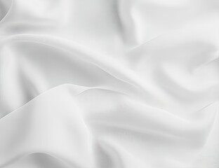 Obraz premium Smooth, flowing white fabric drapes (1)