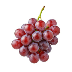 Fototapeta premium bunch of red grapes with green stem