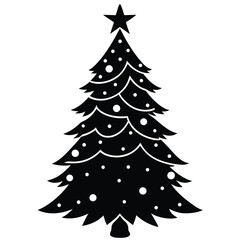 Fototapeta premium Christmas tree vector