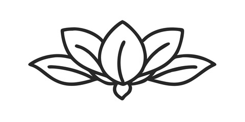 Obraz premium Magnolia Flower with Leaves Illustration, Elegant Floral Design, Blooming Magnolia and Green Foliage
