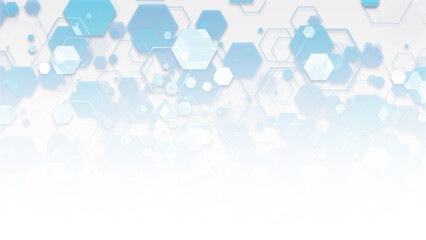 Blue Hexagonal and Lines Business Corporate Background