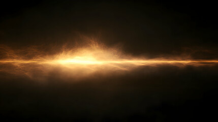 Fototapeta premium Abstract Light Rays with Smoke and Fog Against a Dark Background