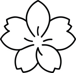 cherry blossom icon vector illustration