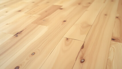 Matte pine checkerboard flooring, non-reflective finish, precise geometry, uniform lighting, warm golden tones, modern farmhouse style.