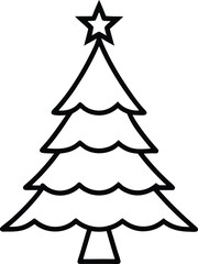 christmas tree isolated on white