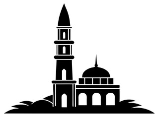 silhouette of a mosque in istanbul