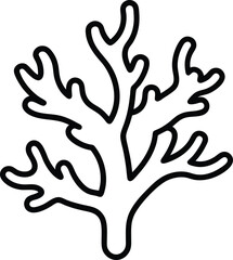 vector illustration of coral