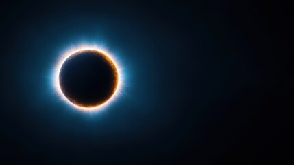 Cosmic Eclipse: Glowing Celestial Event
