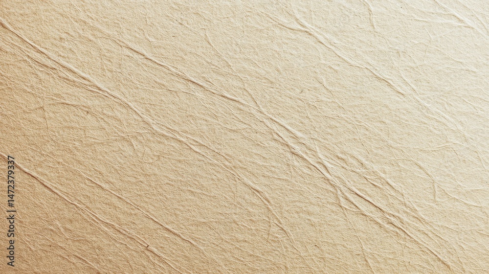 Leinwandbilder Textured Beige Paper Background: A High-Resolution Image Showing the Subtle Wrinkles and Fiber of Handmade Paper. : Generative AI