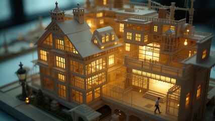 Magnified House Model - Precise Architectural Study