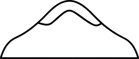 vector illustration of a hill