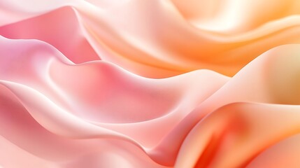 Fototapeta premium Peach Silk Drape Texture Background.