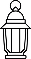 vector illustration of an old lantern