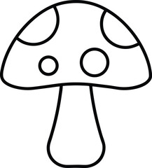 vector illustration of a mushroom