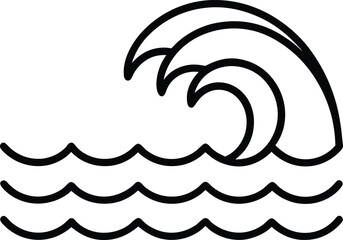 vector illustration of a ocean wave background