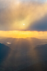 Sonnenaufgang Hochlantsch - Almenland - Oststeiermark - Teichalm - Gipfelkreuz - Österreich 