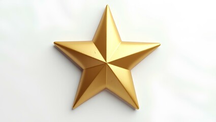 Obraz premium gold star on white background