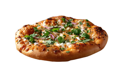 Delectable Pizza Delight: A tempting shot of a single, freshly baked pizza, enticing with its delicious flavors and textures, perfectly captured in a photorealistic image. 