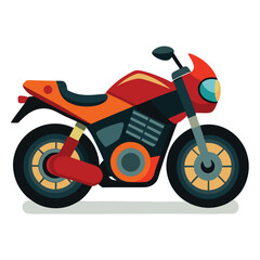 motor cycle vector image on white background