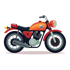 motor cycle vector image on white background