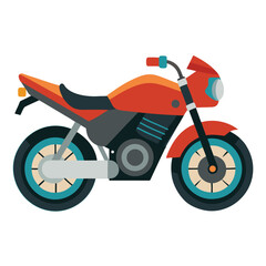 Fototapeta premium motor cycle vector image on white background