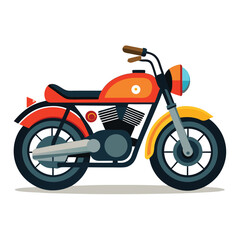 Obraz premium motor cycle vector image on white background