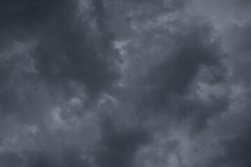 natural background: close up of dark thunderstorm clouds