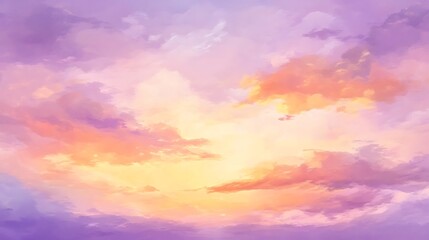 Obraz premium Pastel Sunset Sky Cloudscape. (11)