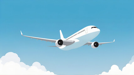 Obraz premium airplane flying in the sky
